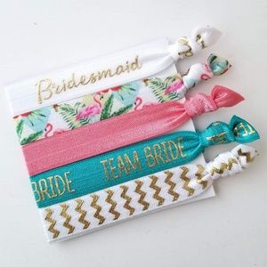Bridesmaid Hair Tie set, Gift for Bridesmaids